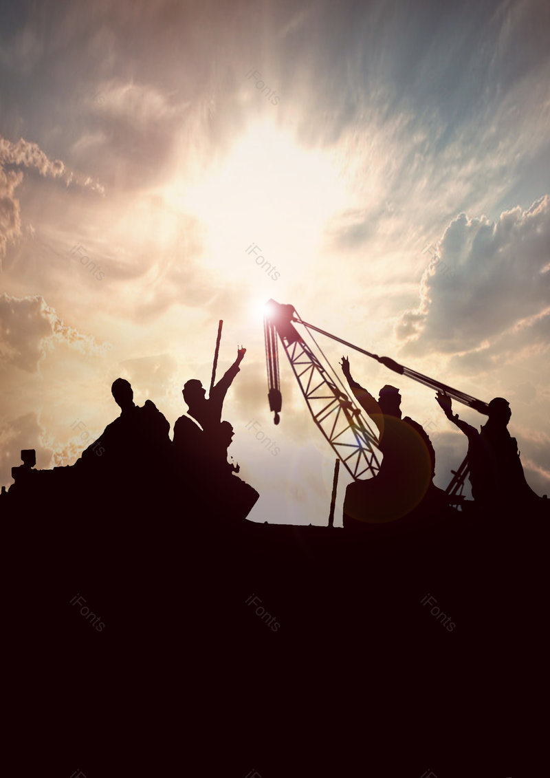 房地产公司五一劳动节51海报背景,插画/手绘图,插画/手绘图库,插画/手绘图下载,插画/手绘